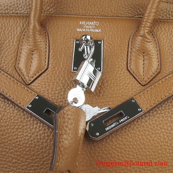 Hermes Birkin 30cm Togo Leather Bag Light Coffee 6088